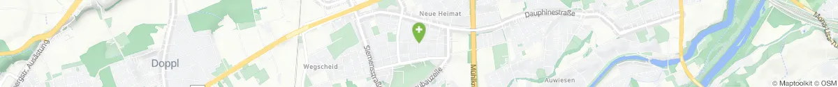 Kartendarstellung des Standorts für Columbus-Apotheke in 4030 Linz